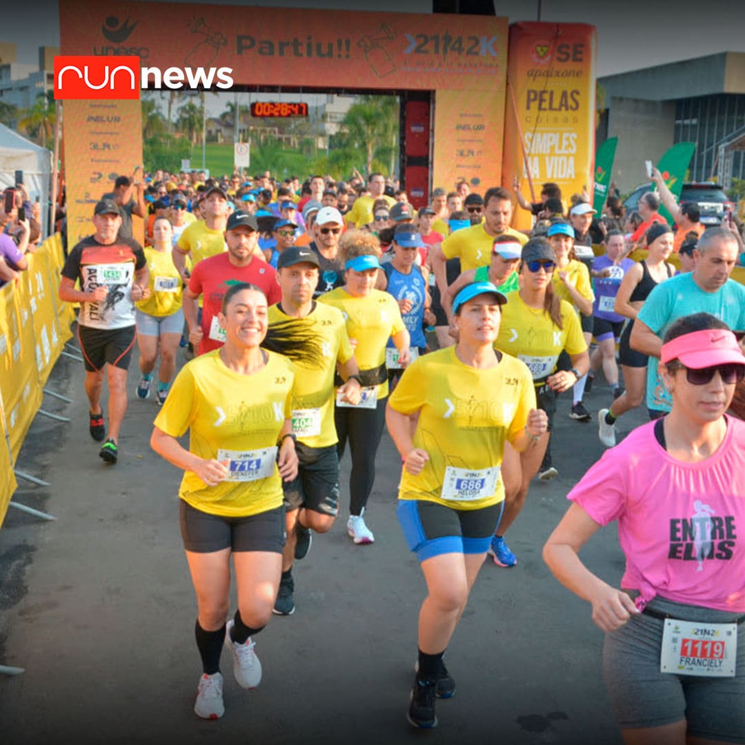 Mais de 1,5 mil atletas participam da Maratona de Criciúma 2024 neste domingo (13)