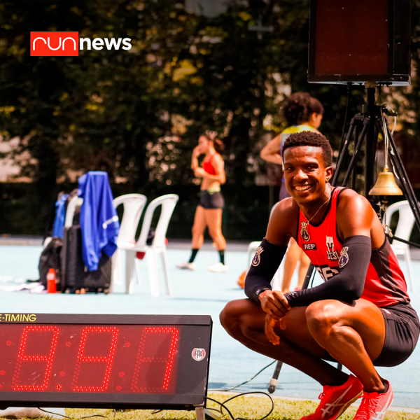 Atleta de São Paulo é recordista sul-americano dos 100m